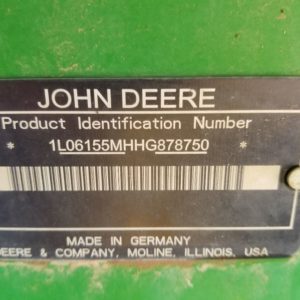 2017 JOHN DEERE 6155M X960614